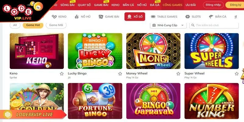 Giao diện Lode88 mobile thân thiện với người dùng